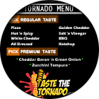 Taste the Tornado special events Toronto menu